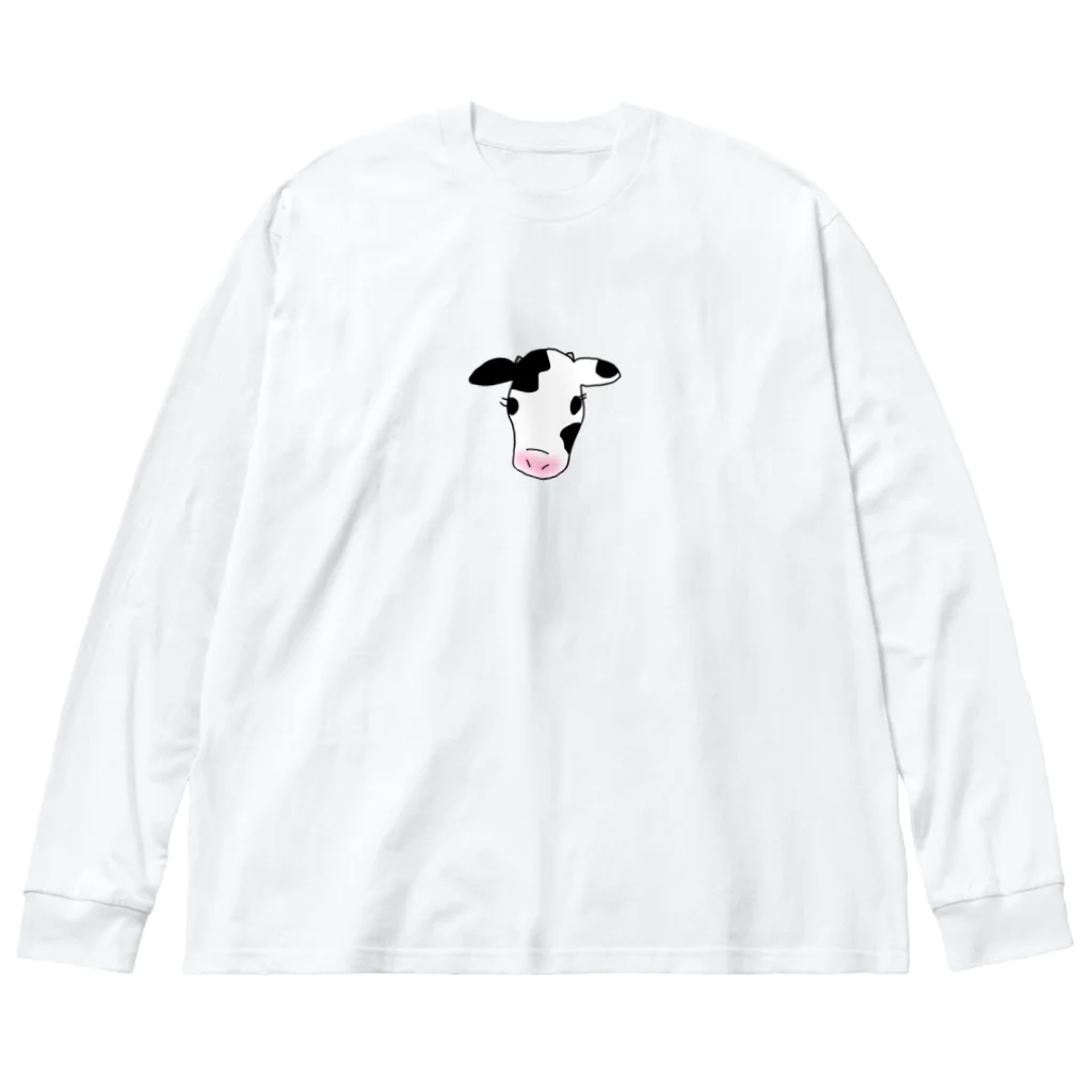 shopえむ。の子牛ちゃん（ツノあり） Big Long Sleeve T-Shirt