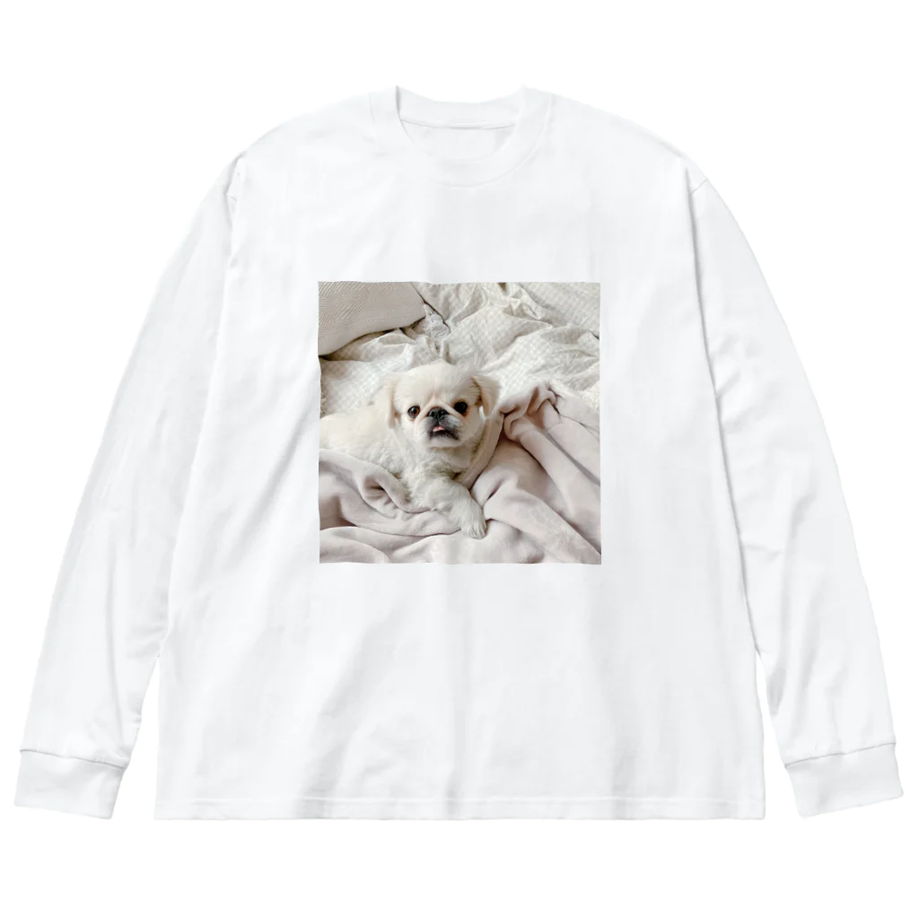 uchinoinumiteの添い寝に誘う犬 Big Long Sleeve T-Shirt