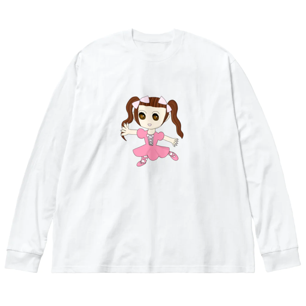 HONOMINEのバレエっ娘 ビッグシルエットロングスリーブTシャツ