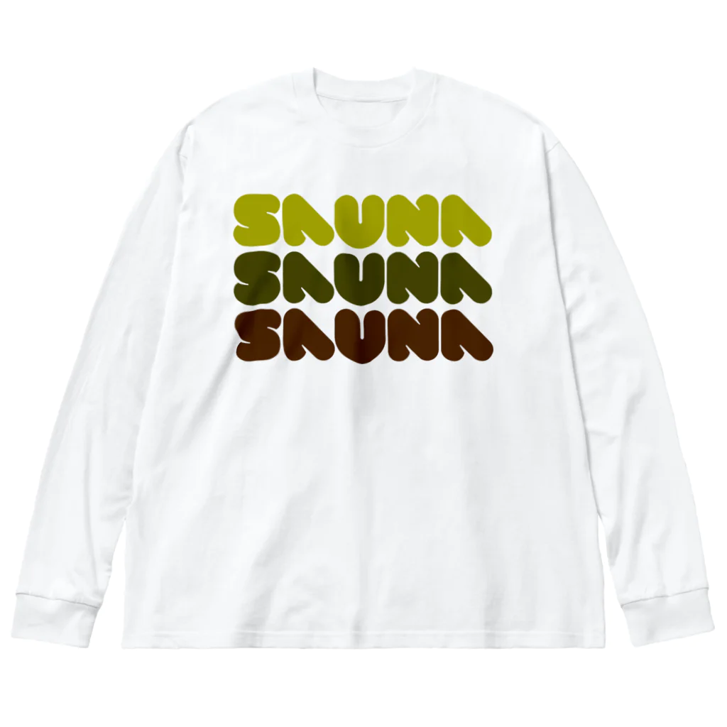 Saunagirl/サウナガールのSAUNA SAUNA SAUNA  Big Long Sleeve T-Shirt
