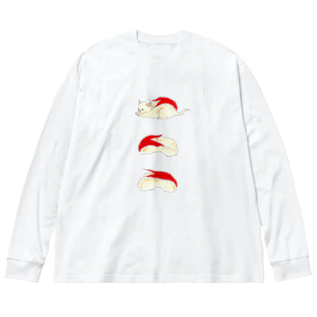 トコロコムギの妖怪うさぎりんごにゃんこ Big Long Sleeve T-Shirt