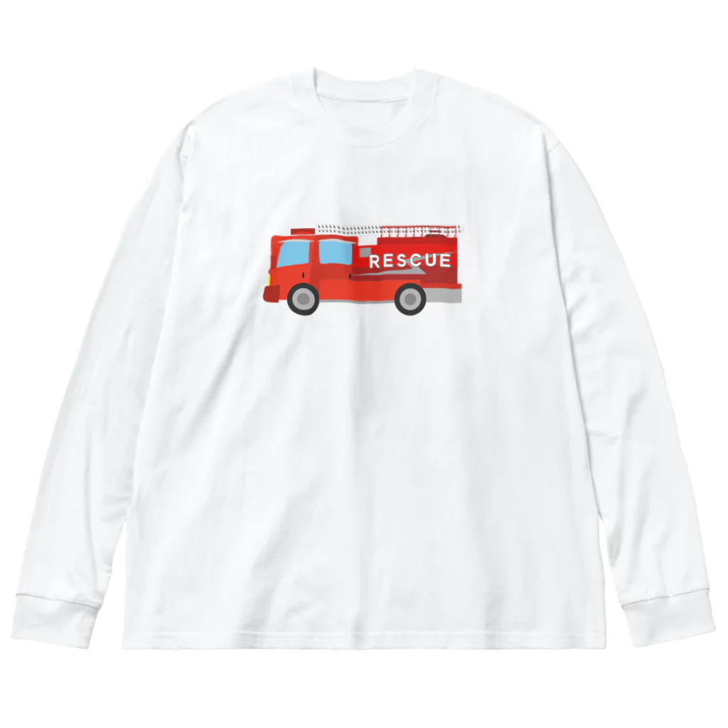 chicodeza by suzuriのレスキュー車 Big Long Sleeve T-Shirt