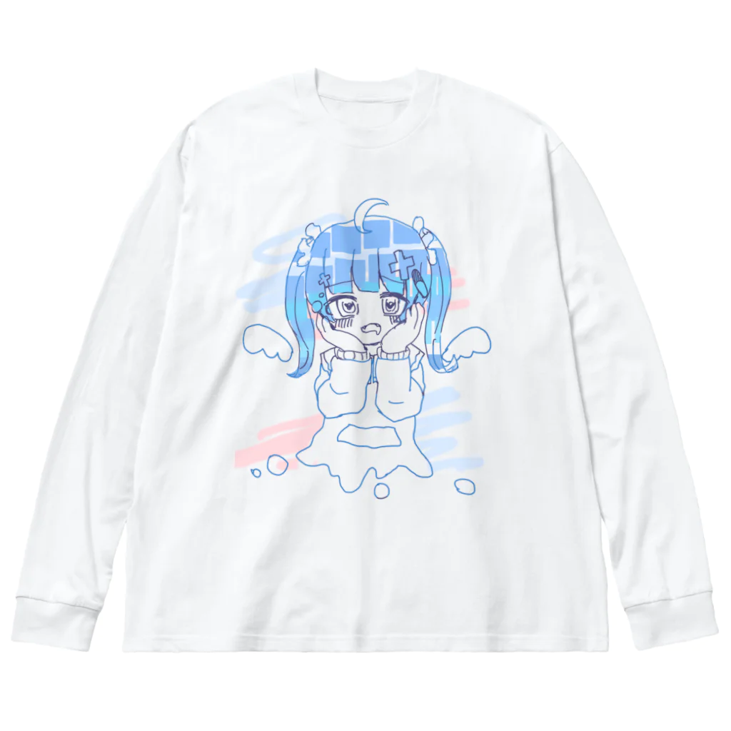 みこきちのさぶかる！天使ちゃん ビッグシルエットロングスリーブTシャツ