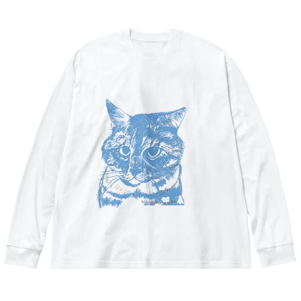 Lovebirdsの強い心 ビッグシルエットロングスリーブTシャツ