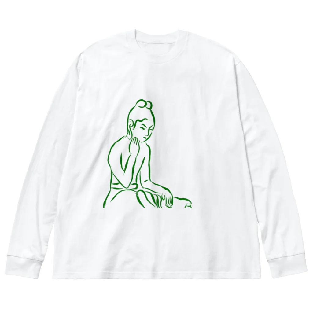 omunarudoのはんかしゆいぞう（シンプル） ビッグシルエットロングスリーブTシャツ