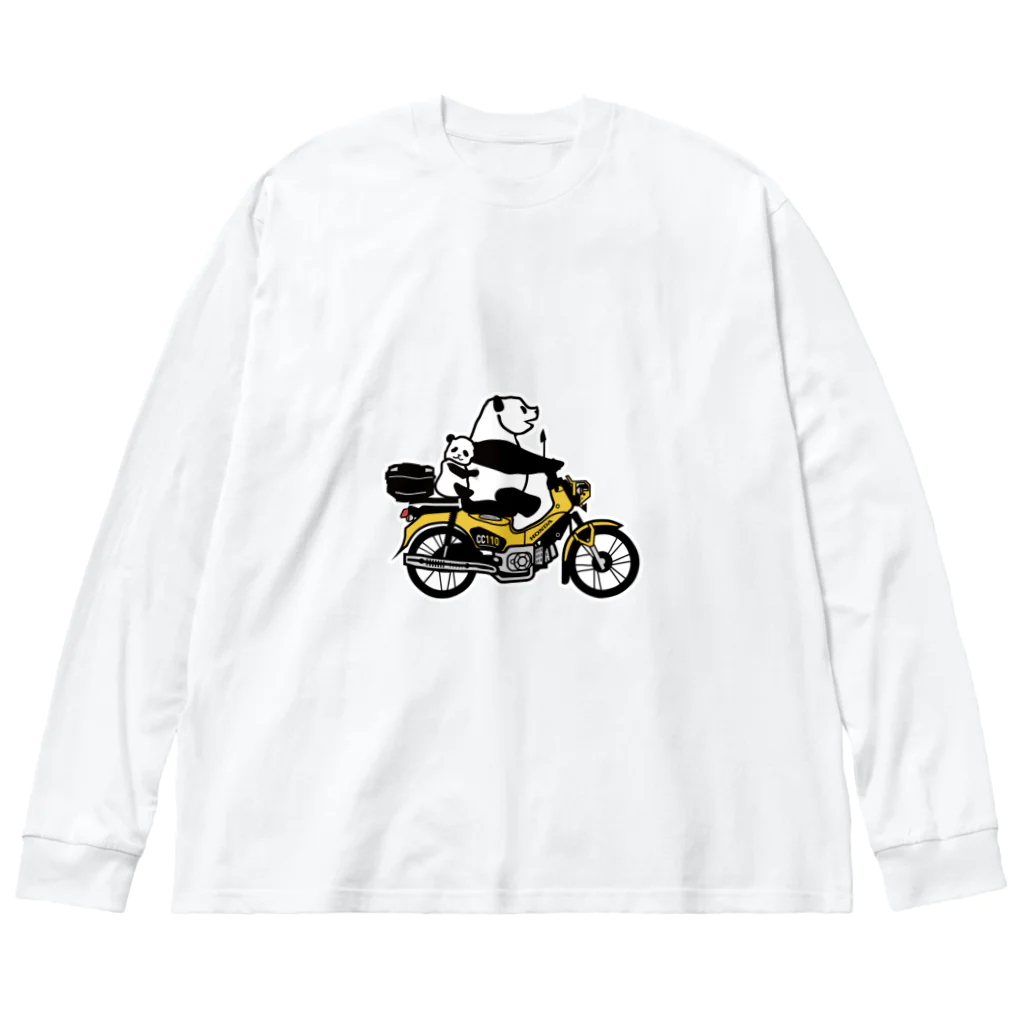 へっぽこデザインのクロスカブ　綺麗な黄色 Big Long Sleeve T-Shirt