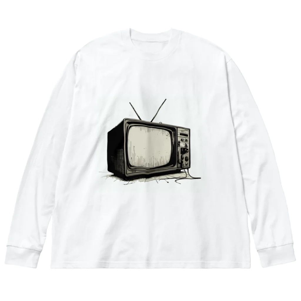 jamfish_goodiesの昭和テレビ Big Long Sleeve T-Shirt