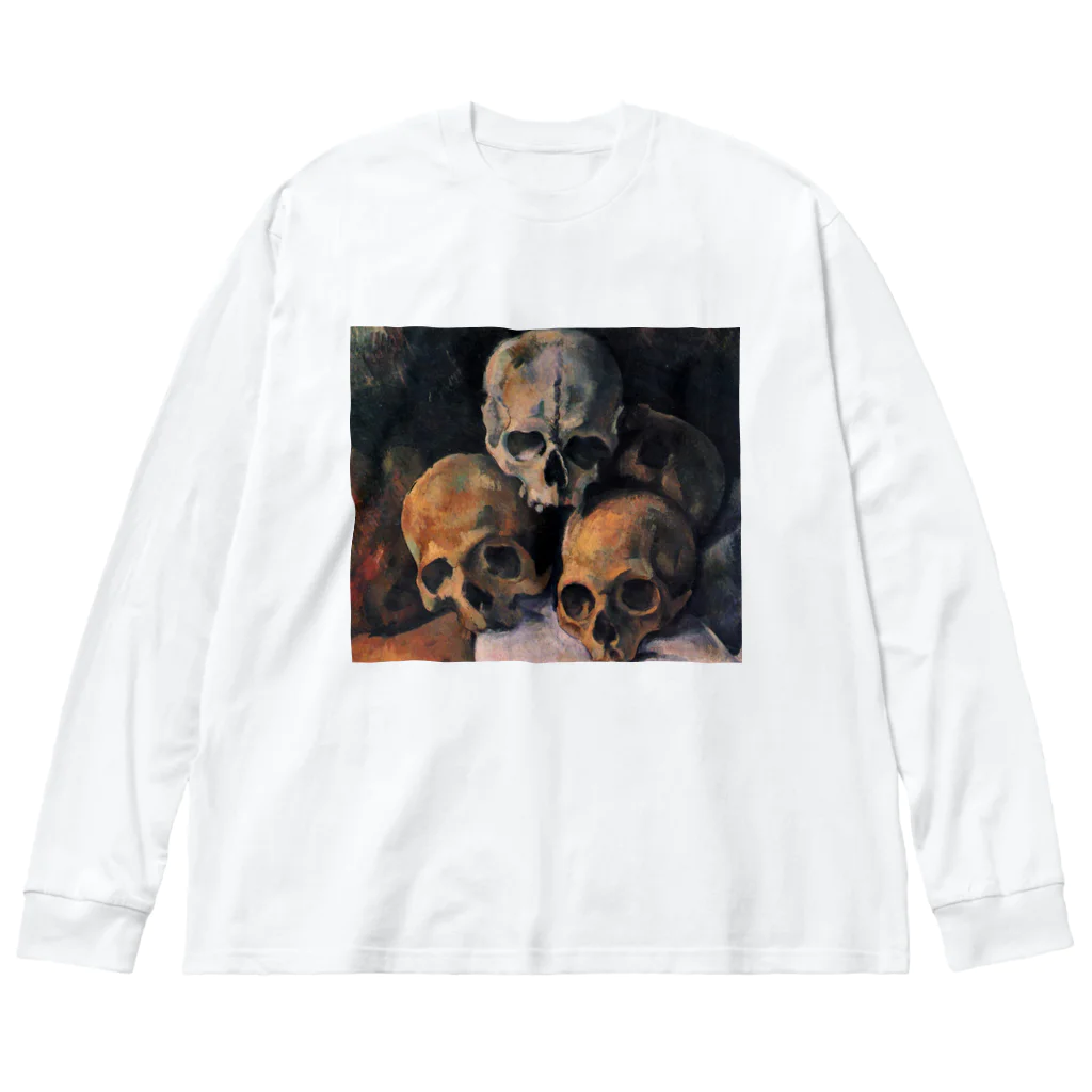 世界美術商店の積み重ねた骸骨 / Pyramid of Skulls ビッグシルエットロングスリーブTシャツ