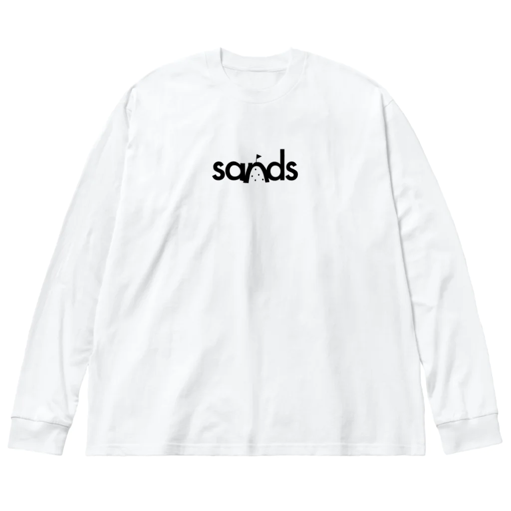 sands商店 SUZURI店のロゴ(黒) ビッグシルエットロングスリーブTシャツ