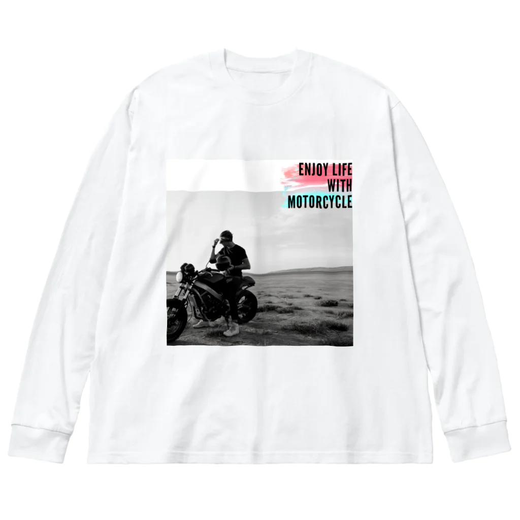 nijiiro-kujiraのバイクライフを楽しむシリーズ Big Long Sleeve T-Shirt