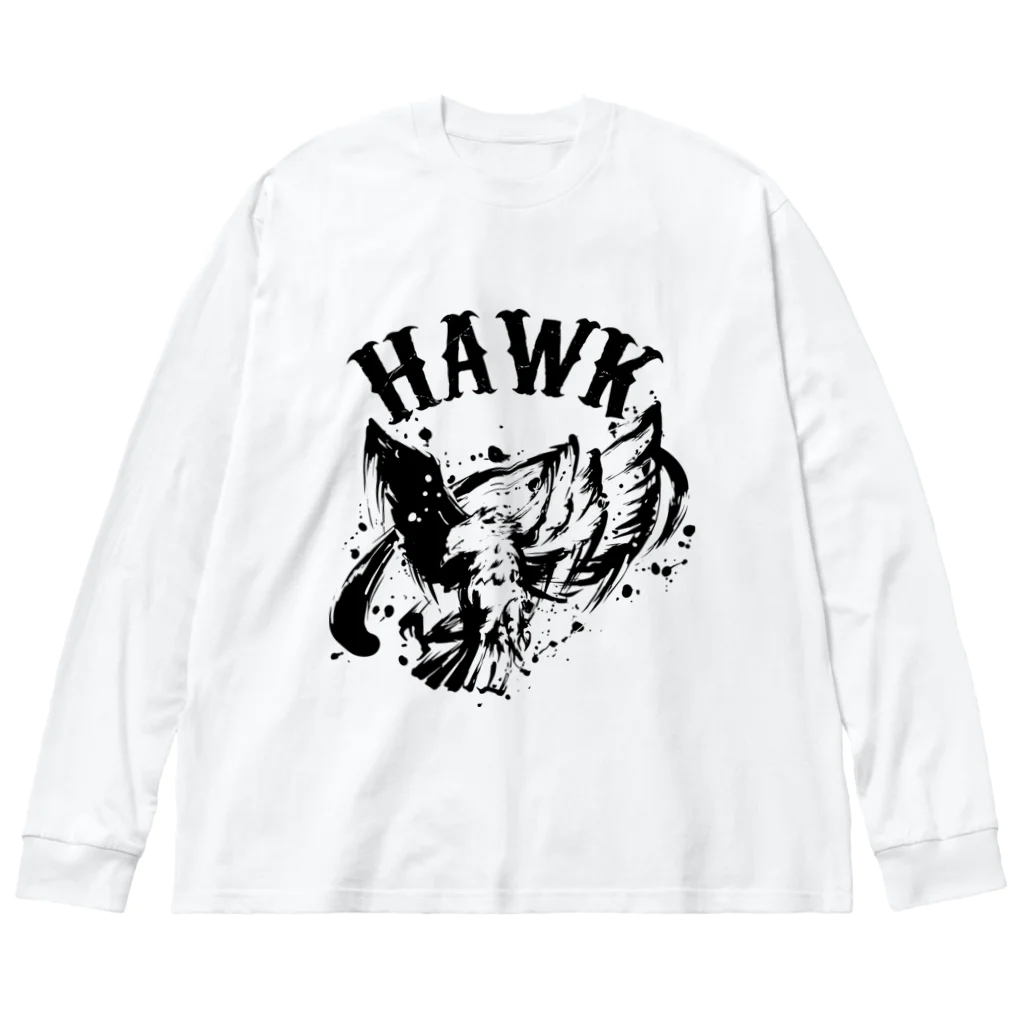 TRAVA design SHOPのHAWK Big Long Sleeve T-Shirt