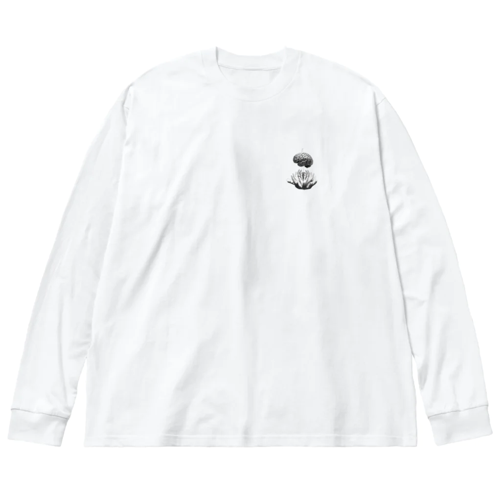 皮脂分泌の部屋(おもしろ/奇抜/個性的)のハスの花2 Big Long Sleeve T-Shirt