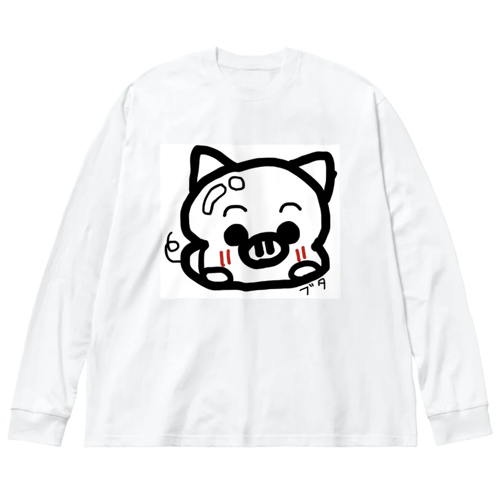 【推し】あねといもうと/aneimoのaneimoグッズ動物1 ビッグシルエットロングスリーブTシャツ