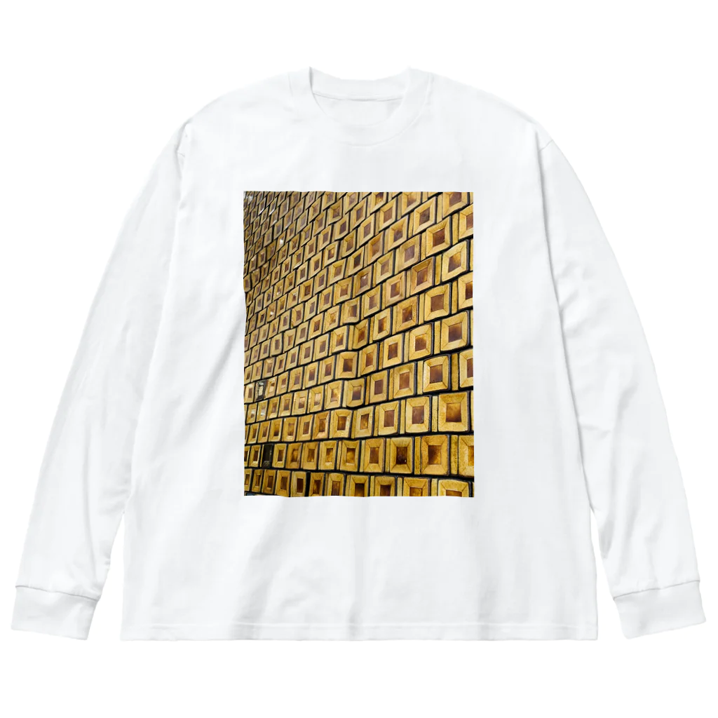 リューカデンドロンのレトロなタイル Big Long Sleeve T-Shirt