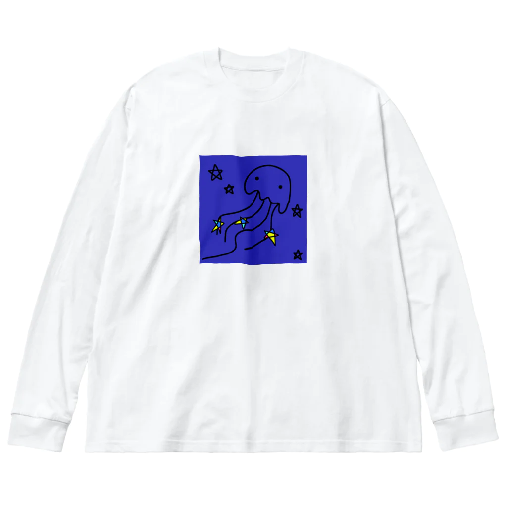 handmade asyouareの天の川クラゲ Big Long Sleeve T-Shirt