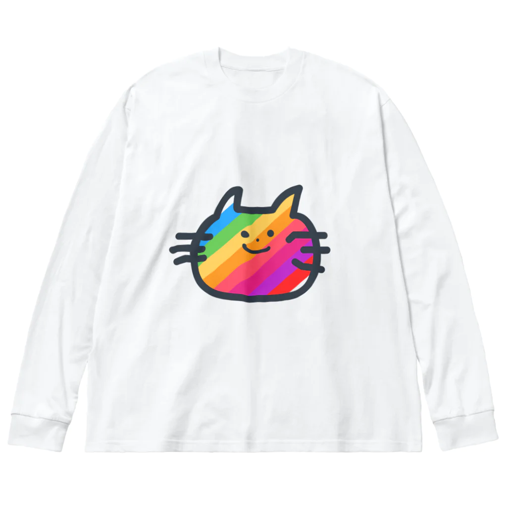 キャサリン@ねこやのすーぱーねこ！！！ ビッグシルエットロングスリーブTシャツ