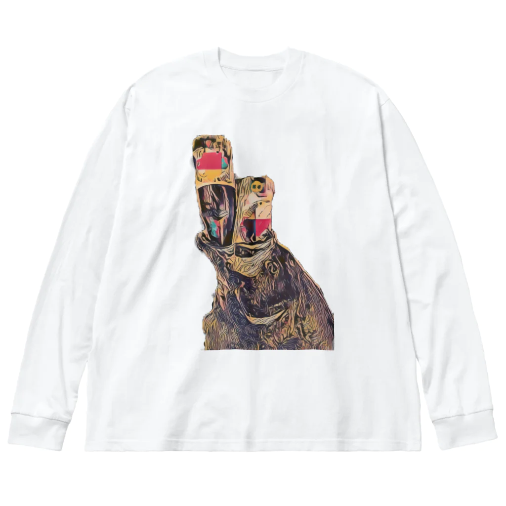 kfcj-kのヒラメ　９４cm記念 Big Long Sleeve T-Shirt