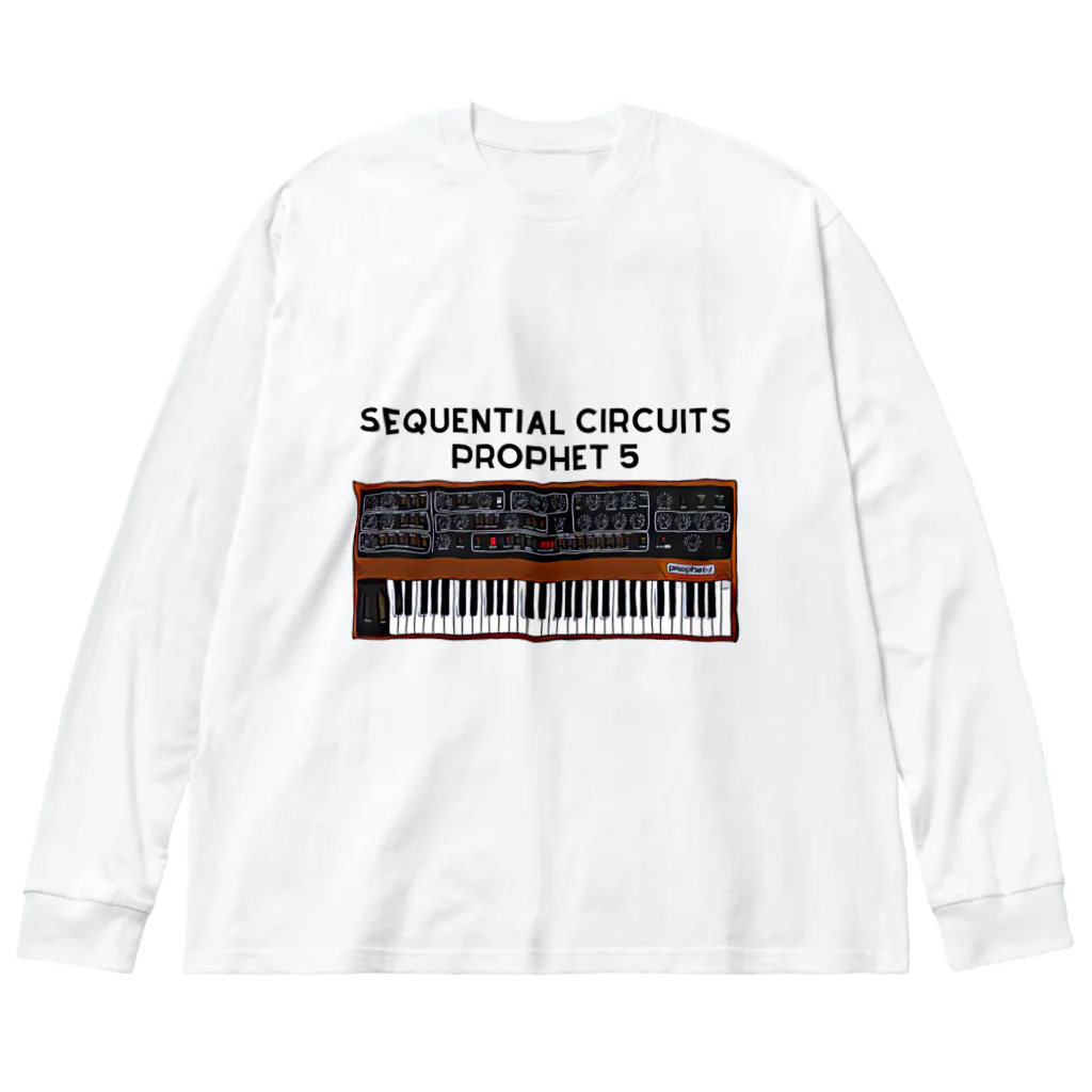 Vintage Synthesizers | aaaaakiiiiiのSequential Circuits Prophet 5 Vintage Synthesizer Big Long Sleeve T-Shirt