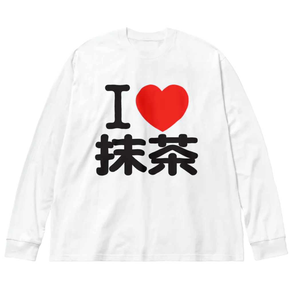 I LOVE SHOPのI LOVE 抹茶 Big Long Sleeve T-Shirt