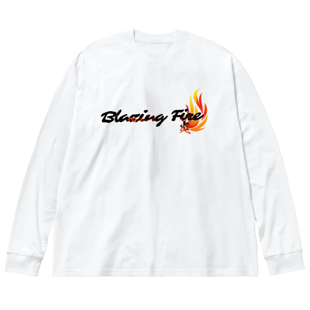 ArayashikI_Japanの炎-Blazing Fire-【淡色系アパレル】 Big Long Sleeve T-Shirt