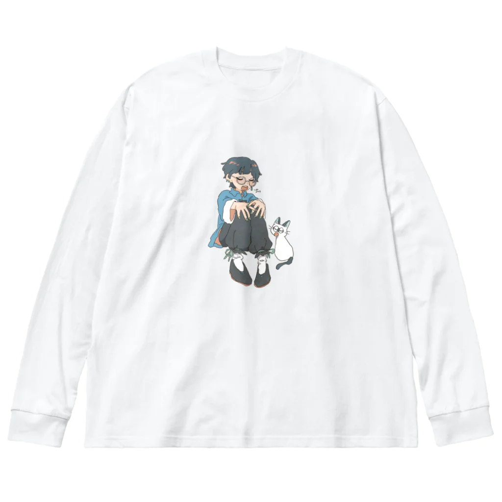 じろのチャイナ服の子 Big Long Sleeve T-Shirt