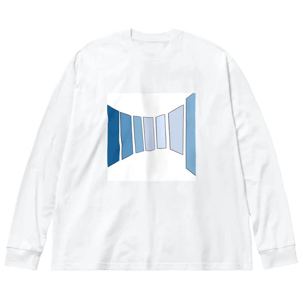 yuzumimiのblue moment ビッグシルエットロングスリーブTシャツ