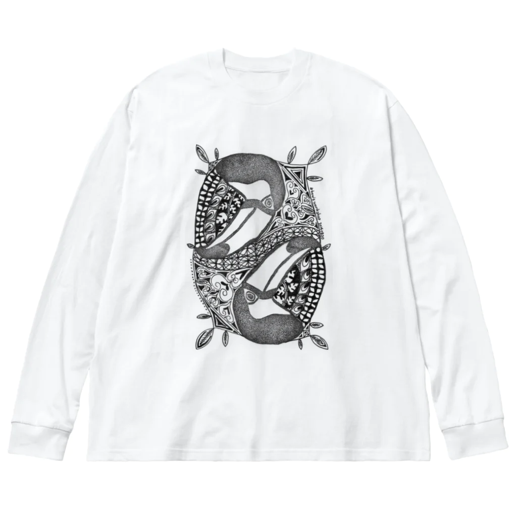 a-bow's workshop(あーぼぅズ ワークショップ)のオニオオハシ Big Long Sleeve T-Shirt