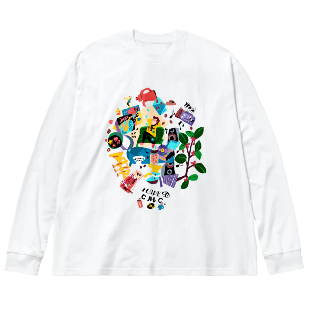 hilo tomula トムラ ヒロのMade Of CMC  Color ビッグシルエットロングスリーブTシャツ