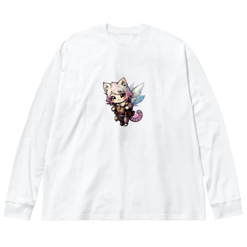 SAYURIAのPinkCat Big Long Sleeve T-Shirt