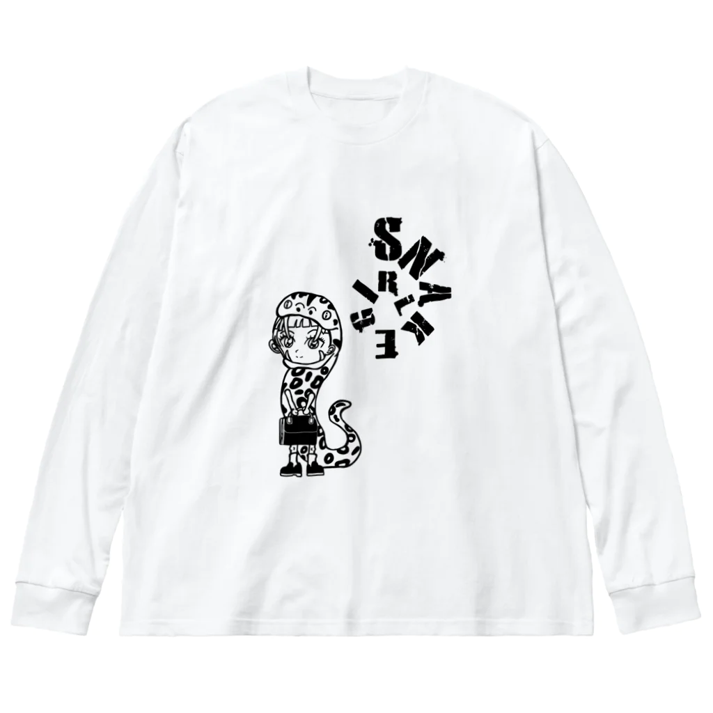 akapantoriのSNAKEGIRL ビッグシルエットロングスリーブTシャツ