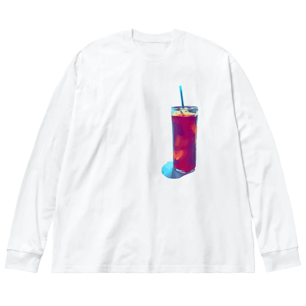 わらしゃんどのアイスコーヒー Big Long Sleeve T-Shirt