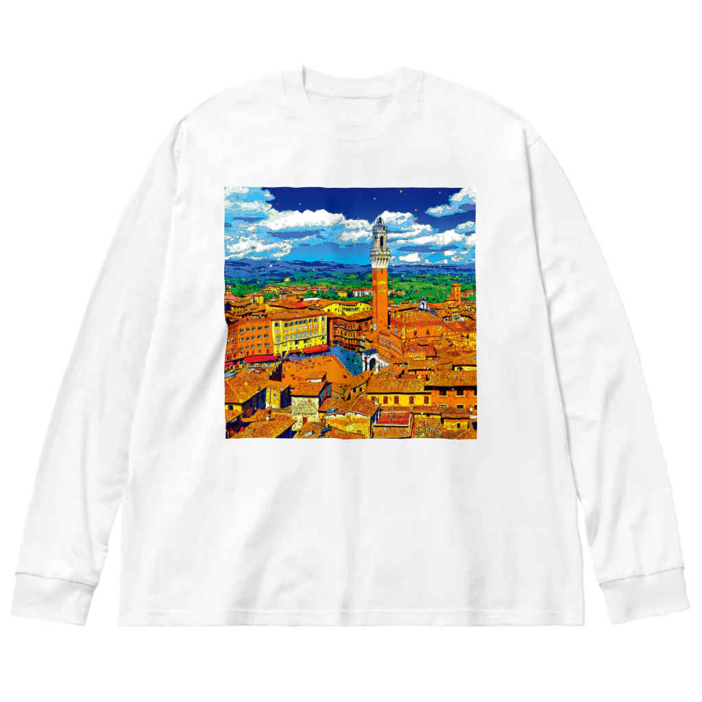 GALLERY misutawoのイタリア シエナの街並み ビッグシルエットロングスリーブTシャツ