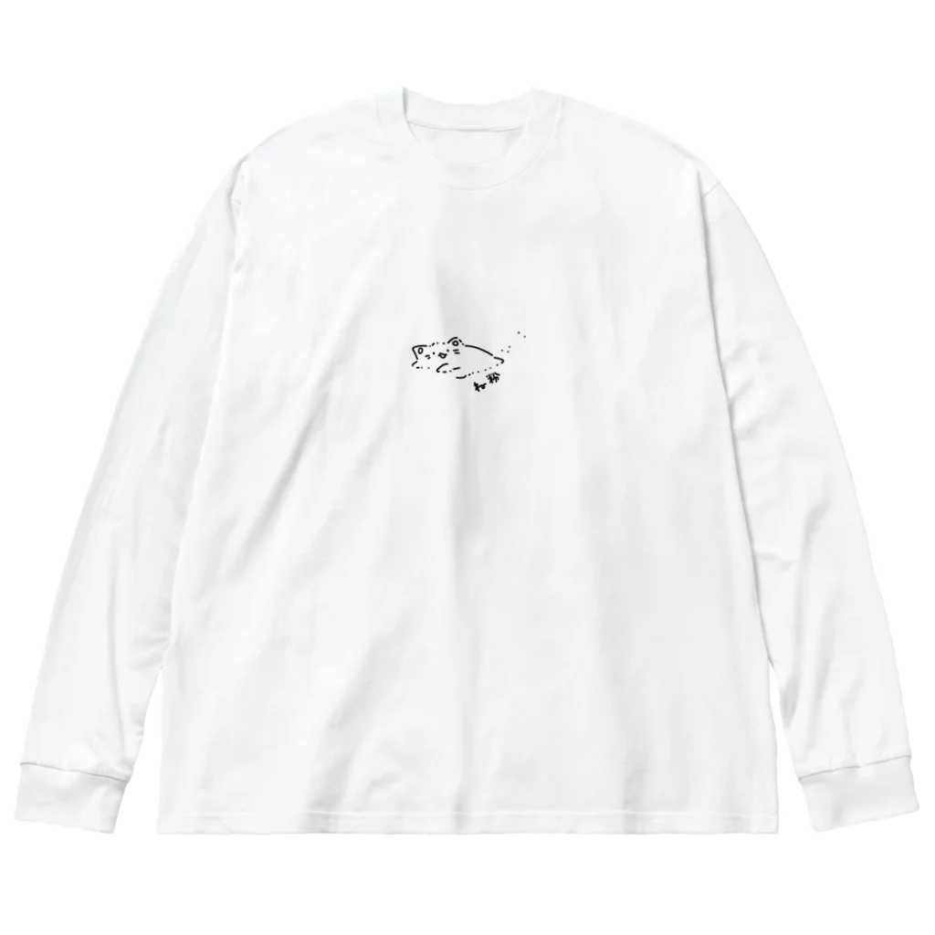 ゆ〜るころころのね粉 루즈핏 롱 슬리브 티셔츠
