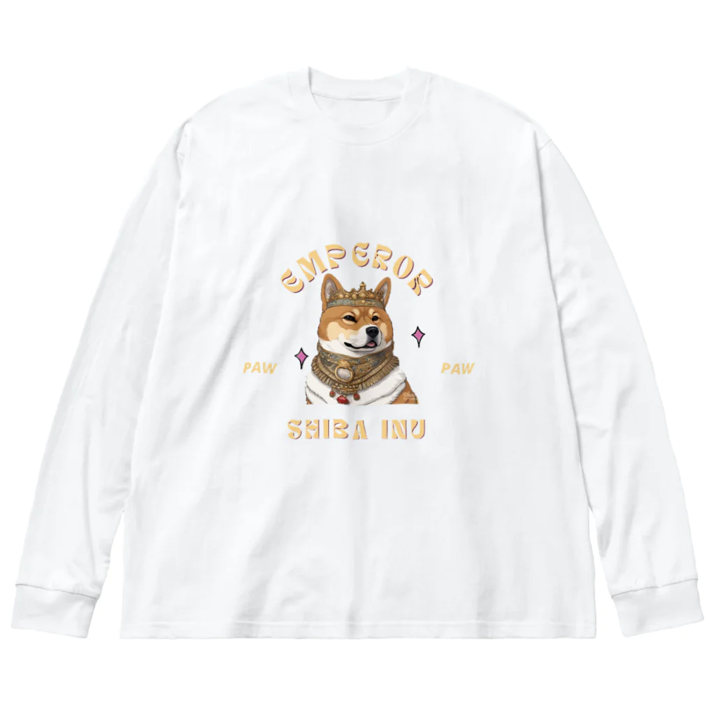 Shiba-Inu StudioのEmperor Shiba-Inu ビッグシルエットロングスリーブTシャツ