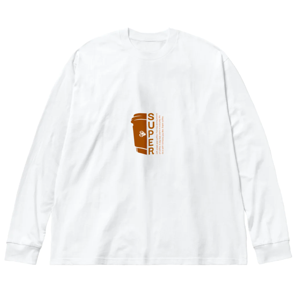 Only my styleのコーヒー大好き人間 ビッグシルエットロングスリーブTシャツ