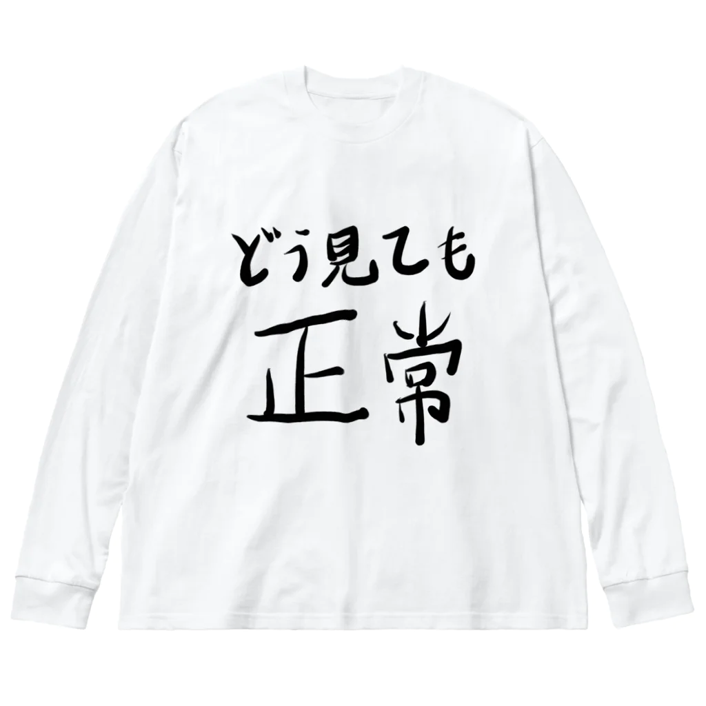 🤪ザ・ワールド・イズ・ナンセンス🤪のどう見ても正常 Big Long Sleeve T-Shirt