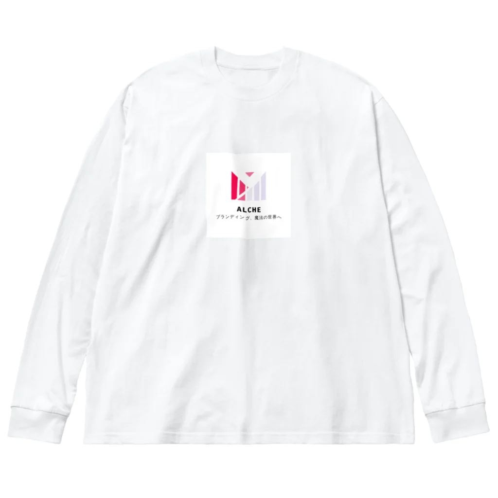 原田秀馬🐶株式会社ALCHE代表のALCHE会社ロゴ ビッグシルエットロングスリーブTシャツ