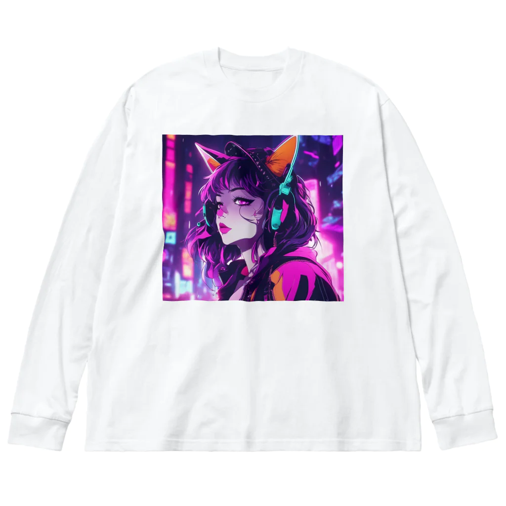 パンクビビッド•ピエロ団のパンクビビッド・ピエロキャット kAsumI Big Long Sleeve T-Shirt