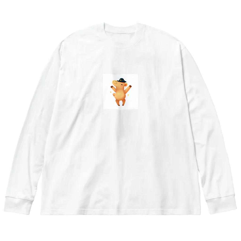 Shiba_IncのCamel Conductor（ラクダの指揮者） ビッグシルエットロングスリーブTシャツ