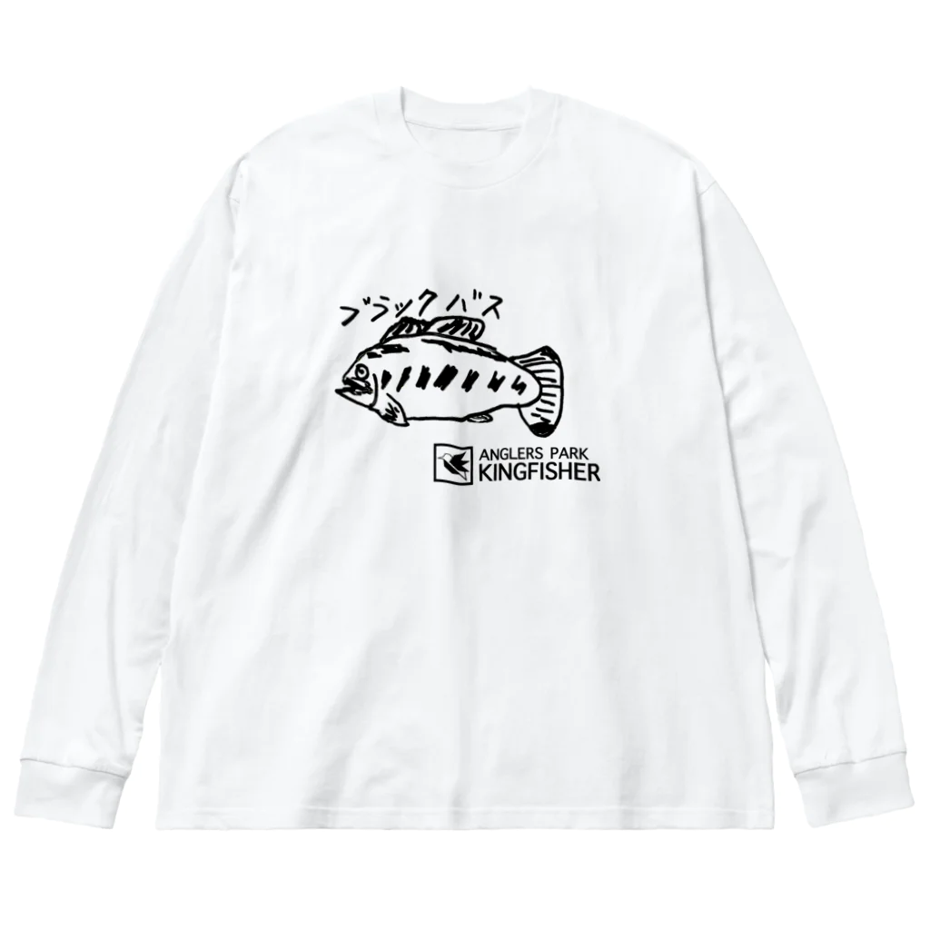 anglerspark_kingfisherのKoki OKAGAWA -Black BASS- ビッグシルエットロングスリーブTシャツ