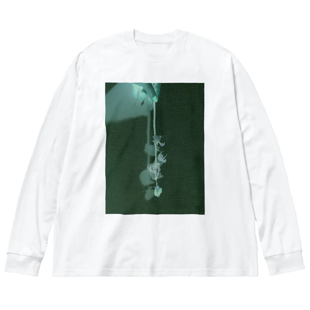 ぬーん。の薔薇です。 ビッグシルエットロングスリーブTシャツ