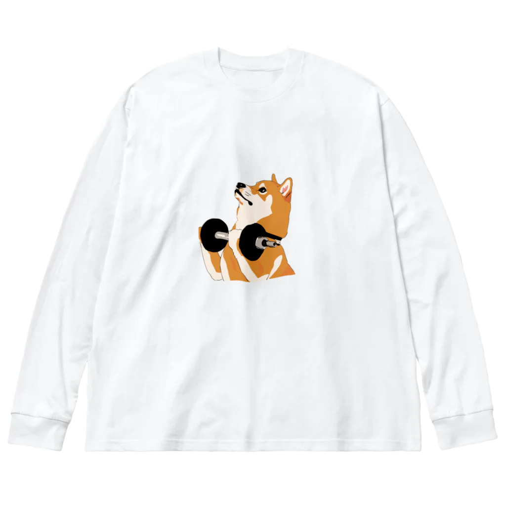 パンプアップ柴Hachiのパンプアップ柴Hachi ビッグシルエットロングスリーブTシャツ