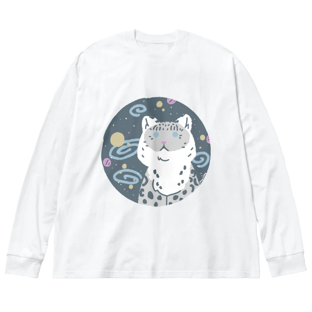 まりもの宇宙ユキヒョウ ビッグシルエットロングスリーブTシャツ