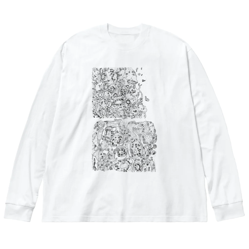 live freeeeeのsalivary glands. ビッグシルエットロングスリーブTシャツ