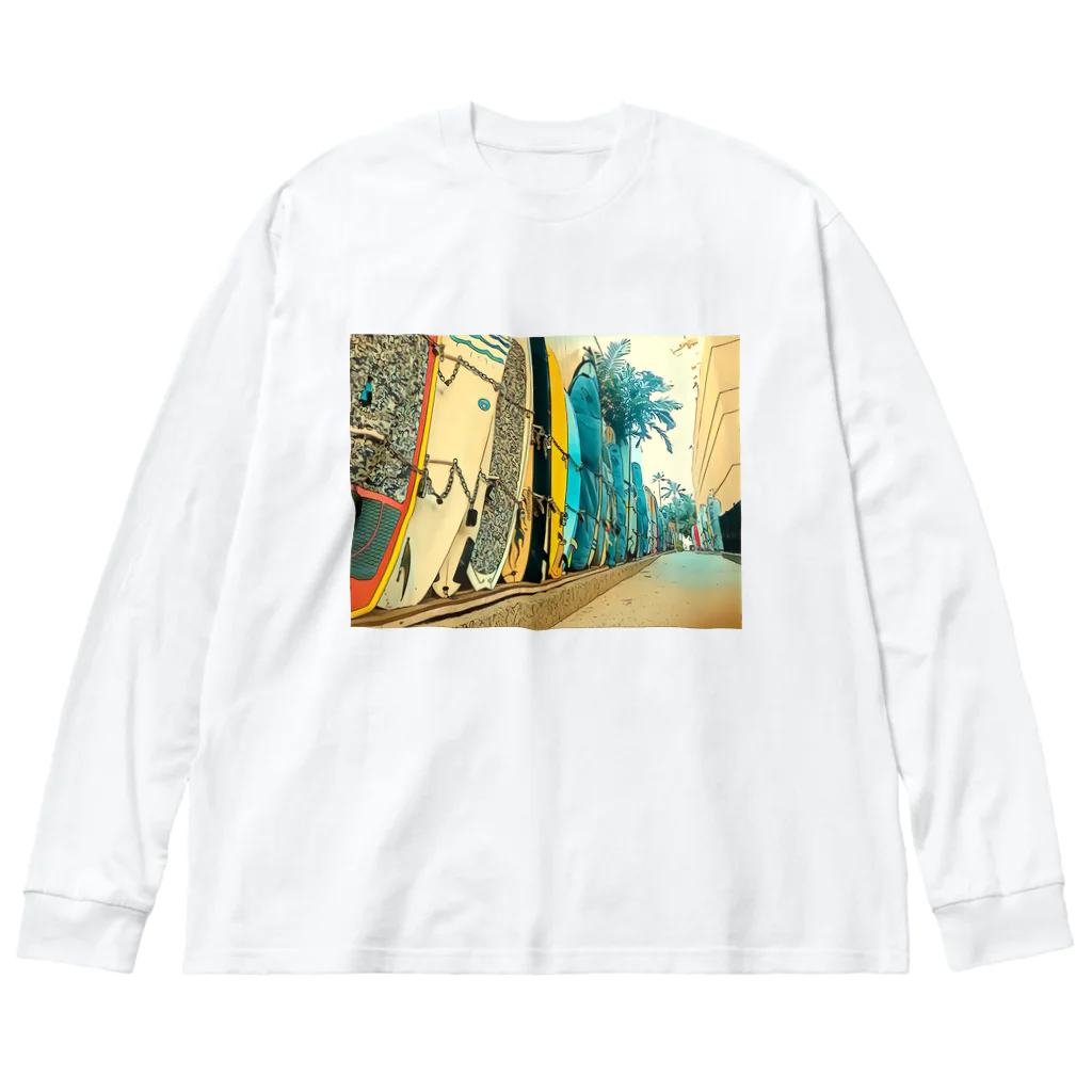 Tomomojiのハワイの裏通 Big Long Sleeve T-Shirt