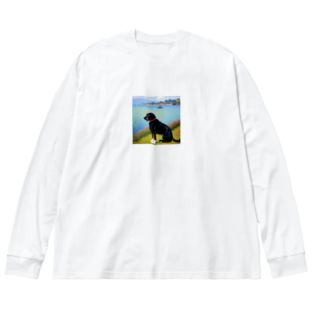 saroraのモネの犬 Big Long Sleeve T-Shirt