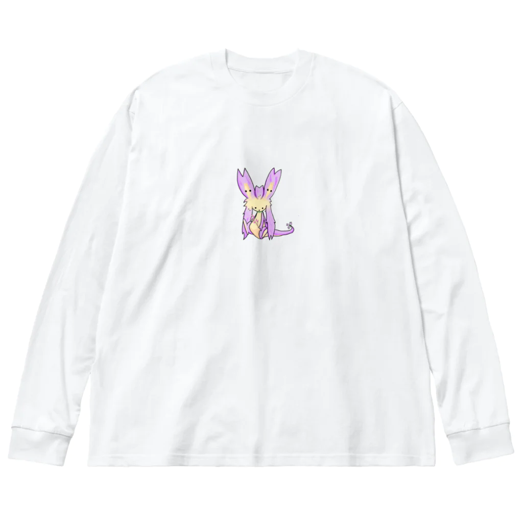 さくライフ🌸のさくら🌸わんこ🐶のさくここちゃん ビッグシルエットロングスリーブTシャツ