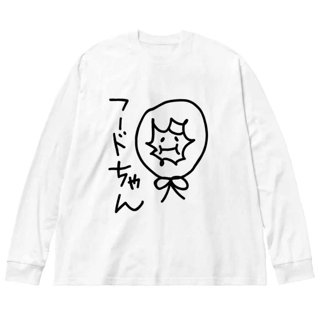 picapikaのフードちゃん ビッグシルエットロングスリーブTシャツ