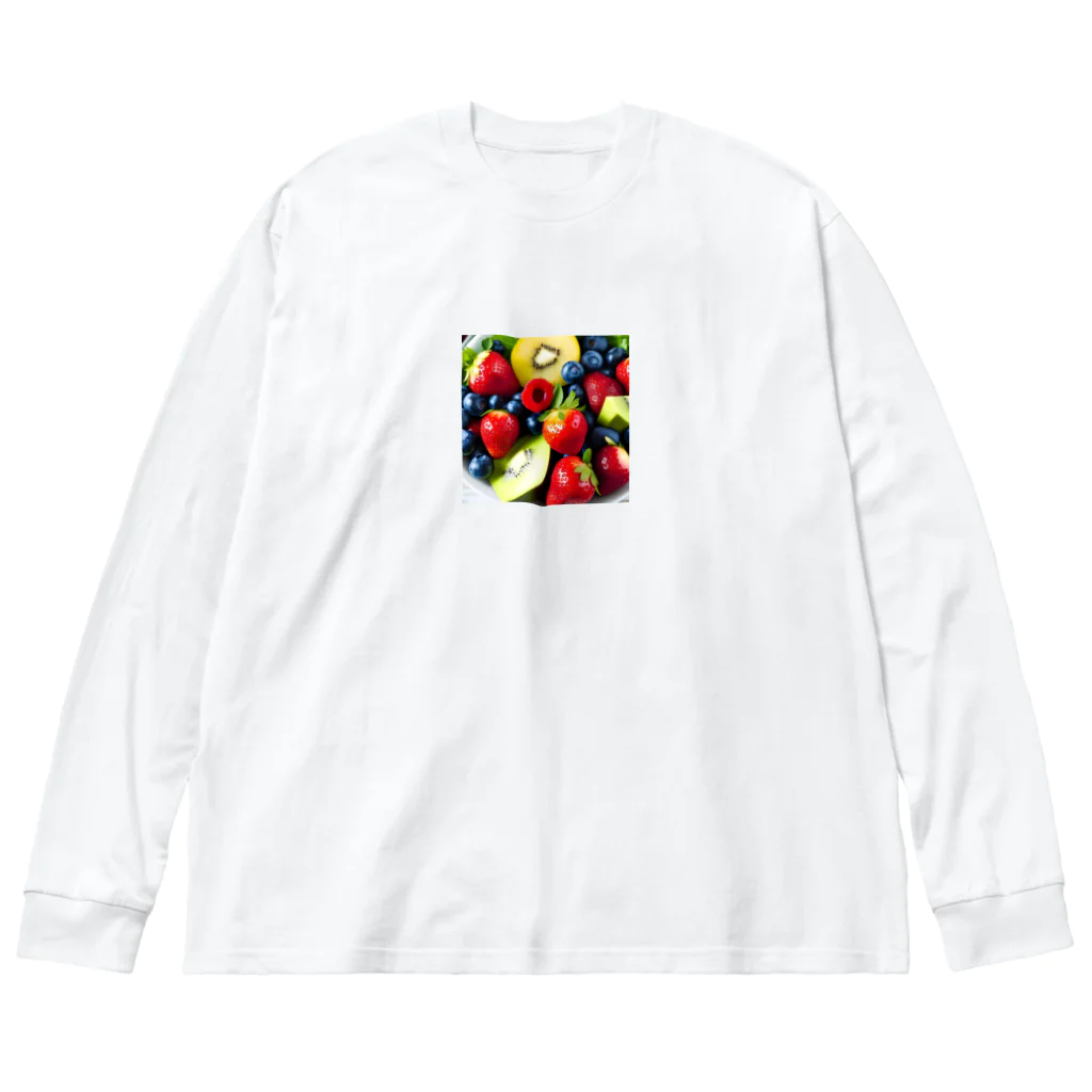 美味しそうなものやさんの美味しそうな果物のグッズ Big Long Sleeve T-Shirt