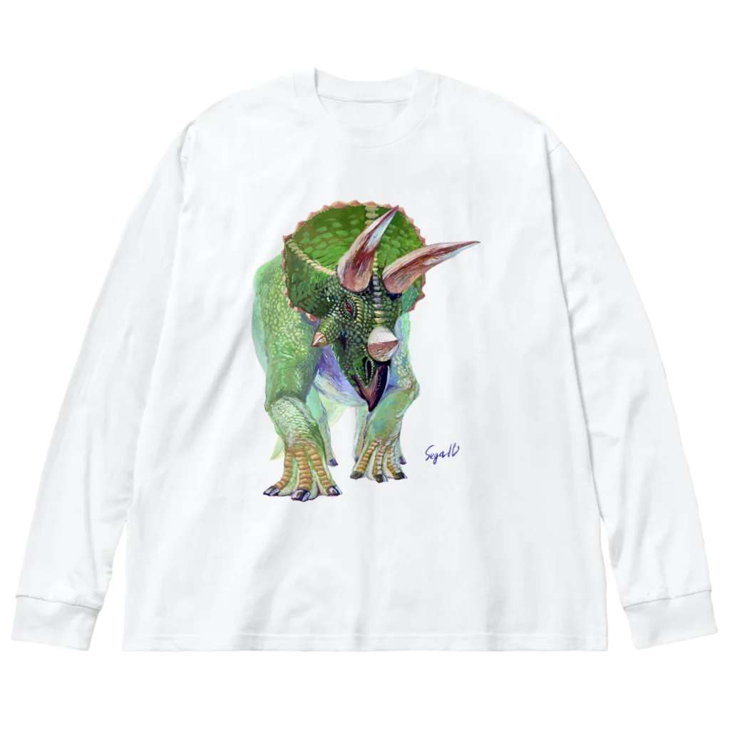 segasworksのTriceratops ビッグシルエットロングスリーブTシャツ